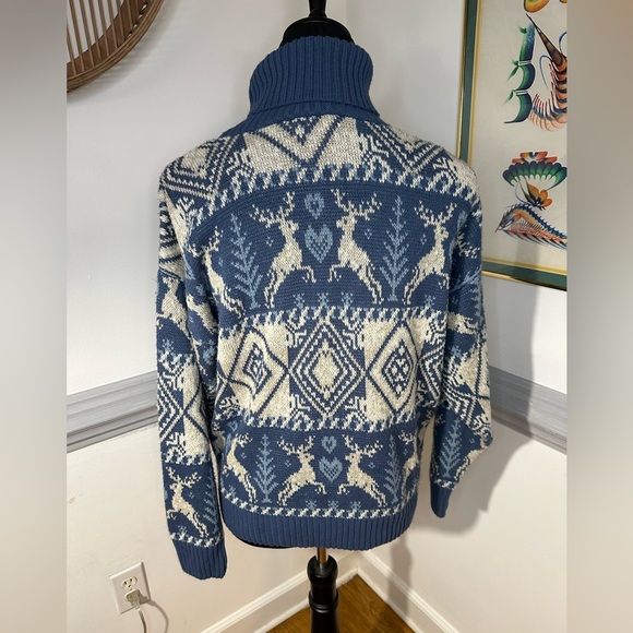 Vintage United States Sweaters women’s reindeer turtleneck sweater large. - Picture 9 of 9